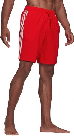Acheter 😀 Adidas 3S CLX Shorts Men, rouge 🛒 -Maillots de bain Soldes adidas 3s clx shorts men vivid red white 4
