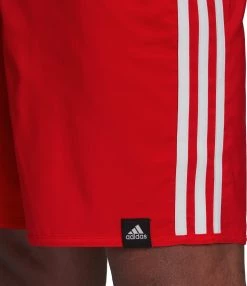 Acheter 😀 Adidas 3S CLX Shorts Men, rouge 🛒 -Maillots de bain Soldes adidas 3s clx shorts men vivid red white 5