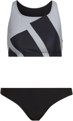 Meilleure affaire 🎉 Adidas B Bars Bikini Women, gris/noir 🧨