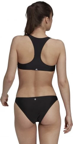 Meilleure affaire 🎉 Adidas B Bars Bikini Women, gris/noir 🧨 -Maillots de bain Soldes adidas b bars bikini women black halo silver 5