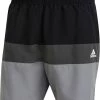 Remise ⌛ Adidas Block CLX Short Length Shorts Men, noir/gris ❤️ -Maillots de bain Soldes adidas block clx short length shorts men black grey three 1