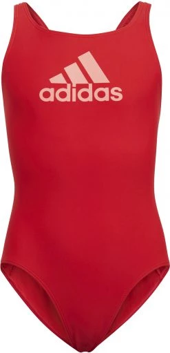 Coupon 😉 Adidas Bos Swimsuit Girls, rouge ⌛