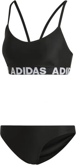 Bon marché ⌛ Adidas BW Branded 🌟 Bikini Femme, jaune/noir ✔️