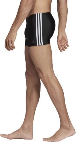 Sortie ✔️ Adidas Fit 3S Short de bain Homme, noir 🔔 6 Sortie ✔️ Adidas Fit 3S Short de bain Homme, noir 🔔 -Maillots de bain Soldes adidas fit 3 stripes boxers herren black white 5