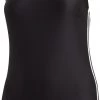 Promo 💯 Adidas Fit 3S Swimsuit Women, bleu 🎁 -Maillots de bain Soldes adidas fit 3s swimsuit women black white 1 1