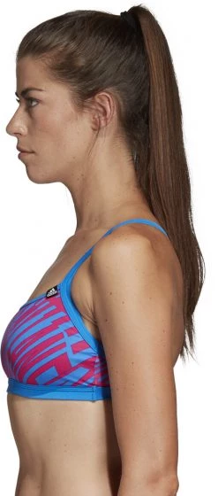 Vente flash ⭐ Adidas Pro AOP Haut de maillot de bain 2 pièces Femme, bleu/rose ✨ -Maillots de bain Soldes adidas pro aop 2 piece top women true blue 5