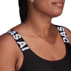 Meilleure affaire 👍 Adidas SH3.RO Top Plus 🌟 Women, noir ❤️ -Maillots de bain Soldes adidas sh3ro top plus women black white 6