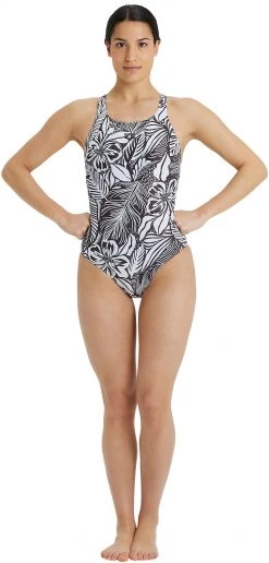 Le moins cher ✔️ Arena Allover Swim Pro Back One Piece 🥰 Swimsuit Women, noir/blanc ⌛ -Maillots de bain Soldes arena allover swim pro back one piece swimsuit women black multi 5 1