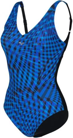 Bon marché 🎁 Arena Bodylift Cloe Wing Back One Piece Swimsuit AO Women, rose/bleu 🎁 -Maillots de bain Soldes arena bodylift cloe wing back one piece swimsuit ao women black multi black 3