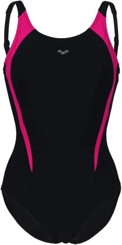 Top 10 ✨ Arena Bodylift Lola U Back Panel One Piece Swimsuit Women, noir/rose 🥰