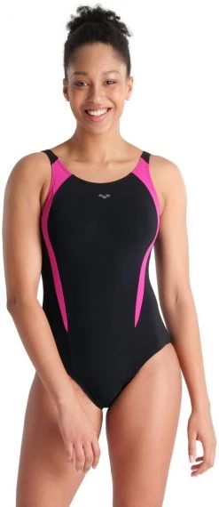 Top 10 ✨ Arena Bodylift Lola U Back Panel One Piece Swimsuit Women, noir/rose 🥰 -Maillots de bain Soldes arena bodylift lola u back panel one piece swimsuit women black rose violet 5