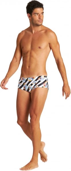 Grosses soldes 👏 Arena Crazy Diamond Low Waist Shorts Men, Multicolore ❤️ -Maillots de bain Soldes arena crazy diamond low waist shorts men black white multi 5