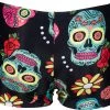 Grosses soldes 🤩 Arena Crazy Skulls Carnival Shorts Boys, noir/Multicolore ✔️