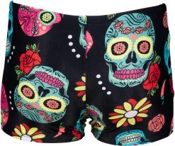 Grosses soldes 🤩 Arena Crazy Skulls Carnival Shorts Boys, noir/Multicolore ✔️