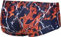 Bon marché ❤️ Arena Earth Texture Low Waist Shorts Men, bleu/Multicolore ❤️ -Maillots de bain Soldes arena earth texture low waist shorts men navy red multi 4
