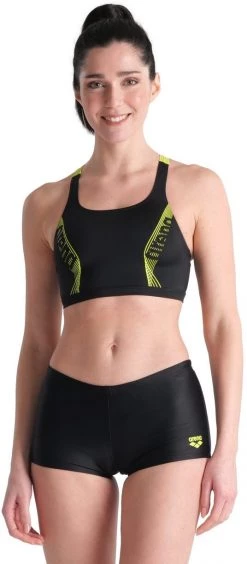Offres ⭐ Arena Energy Back Graphic Bikini 🧨 Women, bleu ⌛ -Maillots de bain Soldes arena energy back graphic bikini women black soft green 5