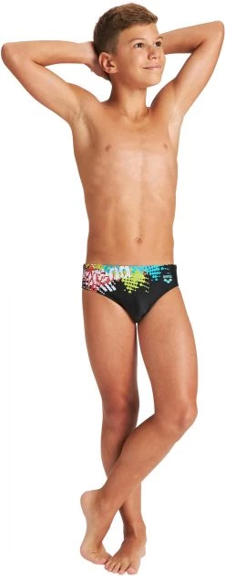 Top 10 🥰 Arena Fireball Briefs Boys, noir/Multicolore 👍 -Maillots de bain Soldes arena fireball briefs boys black multi 5 1