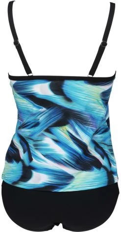 Offres 😉 Arena Flavia Tankini C-Cup Women, bleu/noir ⭐ -Maillots de bain Soldes arena flavia tankini c cup women black multi black 2