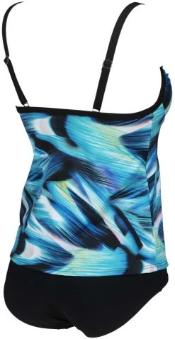 Offres 😉 Arena Flavia Tankini C-Cup Women, bleu/noir ⭐ -Maillots de bain Soldes arena flavia tankini c cup women black multi black 4