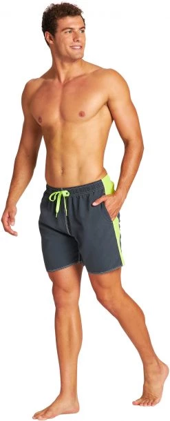 Nouveau 😍 Arena Fundamentals Bicolor Boxer Men, noir/turquoise 🥰 -Maillots de bain Soldes arena fundamentals bicolor boxer men asphalt soft green 5 1