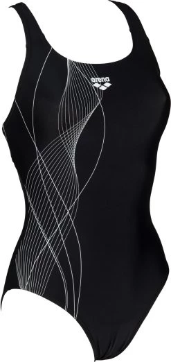 Nouveau 💯 Arena Gliding Pro Back One Piece Swimsuit LB Women, noir ✨ -Maillots de bain Soldes arena gliding pro back one piece swimsuit lb women black white 3