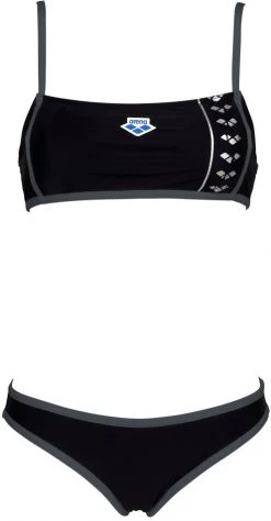 Budget 🥰 Arena Icons Logo Bandeau Bikini Women, rouge 😉