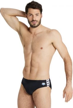 Acheter 😀 Arena Icons Solid Brief Men, bleu 🎉 -Maillots de bain Soldes arena icons solid brief men black 3 1