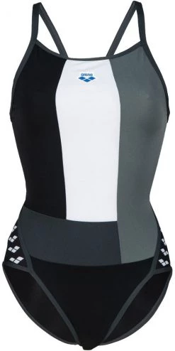 Meilleure vente 💯 Arena Icons Super Fly Back Panel One Piece Swimsuit Women, noir/blanc 🤩