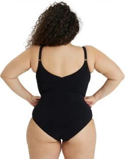 Bon marché 👏 Arena Jewel Plus One Piece Swimsuit Women, noir 😍 -Maillots de bain Soldes arena jewel plus one piece swimsuit women black white 5