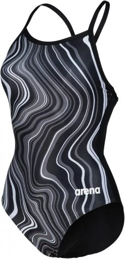 Bon marché 🎉 Arena Lightdrop Back Marbled One Piece Swimsuit Women, noir/gris 🔔 -Maillots de bain Soldes arena lightdrop back marbled one piece swimsuit women black black multi 3 1