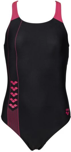 Coupon ⌛ Arena Linear Serigraphy Swim Pro One Piece ⌛ Swimsuit 💯 Girls, rose ⌛