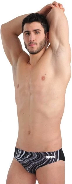 Le moins cher 🔥 Arena Marbled Briefs Men, bleu 🤩 -Maillots de bain Soldes arena marbled briefs men black black multi 5