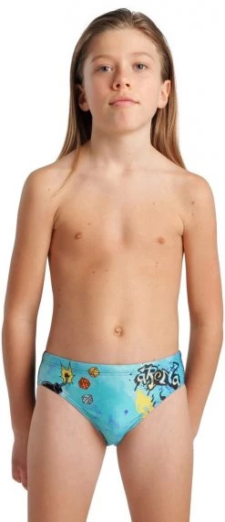 Tout neuf ✨ Arena Placement Briefs Boys, noir/Multicolore 🤩 -Maillots de bain Soldes arena placement briefs boys black multi 5