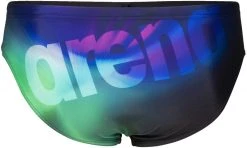 Remise ❤️ Arena Placement Briefs Men, noir/vert ❤️ -Maillots de bain Soldes arena placement briefs men black soft green multi 2 2