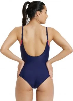 De gros ⌛ Arena Placement U Back One Piece ✔️ Swimsuit B Women, bleu/rose 🛒 -Maillots de bain Soldes arena placement u back one piece swimsuit b women navy freak rose multi 4