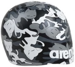 Remise 😍 Arena Poolish Moulded Cap, noir/Multicolore 😍 -Maillots de bain Soldes arena poolish moulded cap crazy camo cats 6
