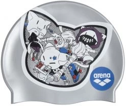 Remise 🛒 Arena Print Cap Kids, noir/blanc ✨