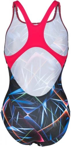 Le moins cher 💯 Arena Pro Back Allover One Piece Swimsuit Women, noir/Multicolore 🌟 -Maillots de bain Soldes arena pro back allover one piece swimsuit women black multi freak rose 2