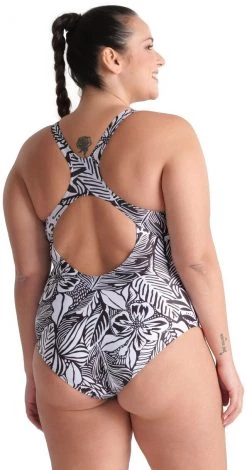 Top 10 🧨 Arena Pro Back Allover Plus One Piece Swimsuit 💯 Women, noir/blanc ❤️ -Maillots de bain Soldes arena pro back allover plus one piece swimsuit women black multi 6