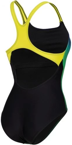 Bon marché ✨ Arena Pro Back Placement One Piece Swimsuit LB 🔔 Women, vert/Multicolore ⭐ -Maillots de bain Soldes arena pro back placement one piece swimsuit lb women black soft green multi 2 1