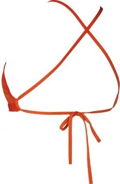 Offres 👍 Arena Solid Tie Back T-shirt zippé Femme, rouge ❤️ -Maillots de bain Soldes arena solid tie back top women red white 3