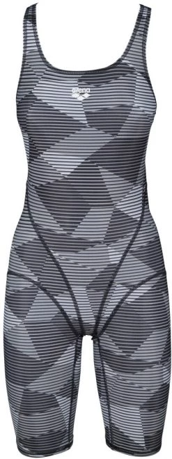 Meilleur prix 🔔 Arena Striped Geo Full Body Women, gris 🛒