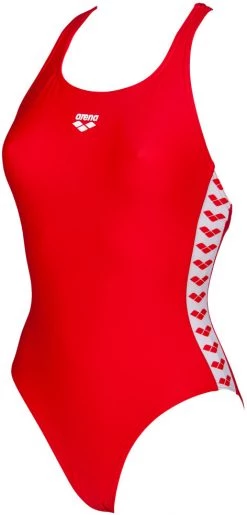 Vente flash ✔️ Arena Team Fit Racer Back Maillot de bain une pièce Femme, rouge ❤️