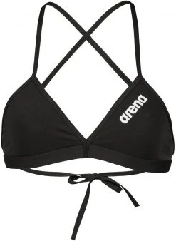 Sortie 🎁 Arena Team Top Tie Back Solid Top Women, bleu 🎉 -Maillots de bain Soldes arena team top tie back solid top women black white 6 2