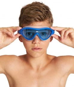 Meilleure vente 😉 Arena The One Mask Kids, bleu/orange ⭐ -Maillots de bain Soldes arena the one mask kids blue blue red 3