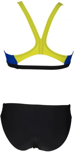 Promo ✨ Arena Threefold ✔️ Bikini Women, noir ⭐ -Maillots de bain Soldes arena threefold bikini women black neon blue soft green 2 1