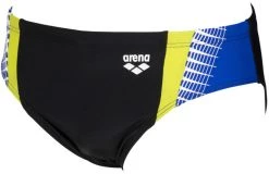 Remise ❤️ Arena Threefold Briefs Men, bleu 😀 -Maillots de bain Soldes arena threefold briefs men black neon blue soft green 3