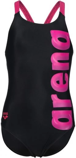 Bon marché ❤️ Arena V Back Graphic One Piece 🌟 Swimsuit Girls, bleu/vert 😉