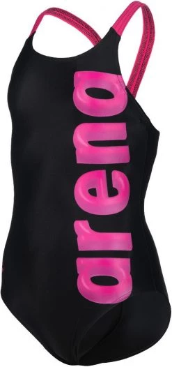 Bon marché ❤️ Arena V Back Graphic One Piece 🌟 Swimsuit Girls, bleu/vert 😉 -Maillots de bain Soldes arena v back graphic one piece swimsuit girls black freak rose 3 1