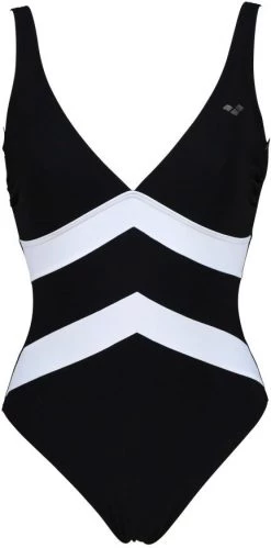 Top 10 😉 Arena Vera Wing Back One Piece Swimsuit C-Cup Women, noir/blanc ✨